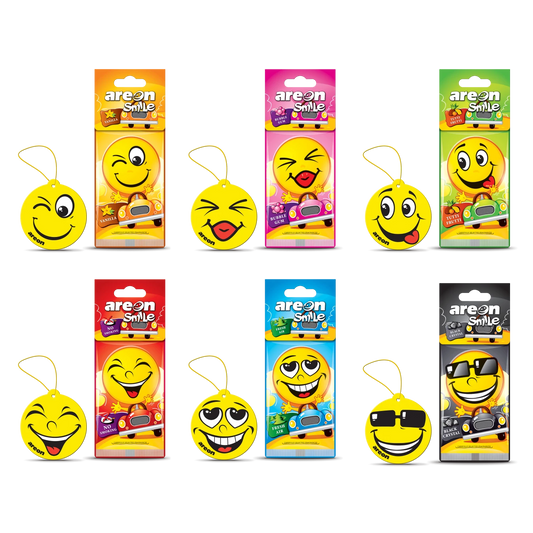 Areon Smile (6 Pack) - Mix of 6 Scents