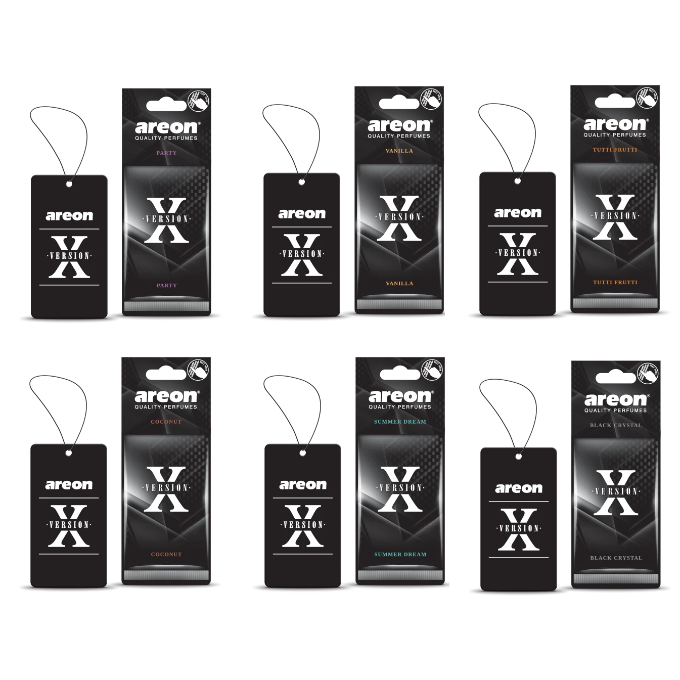 Areon X Version (6 Pack) - Mix of 6 Scents