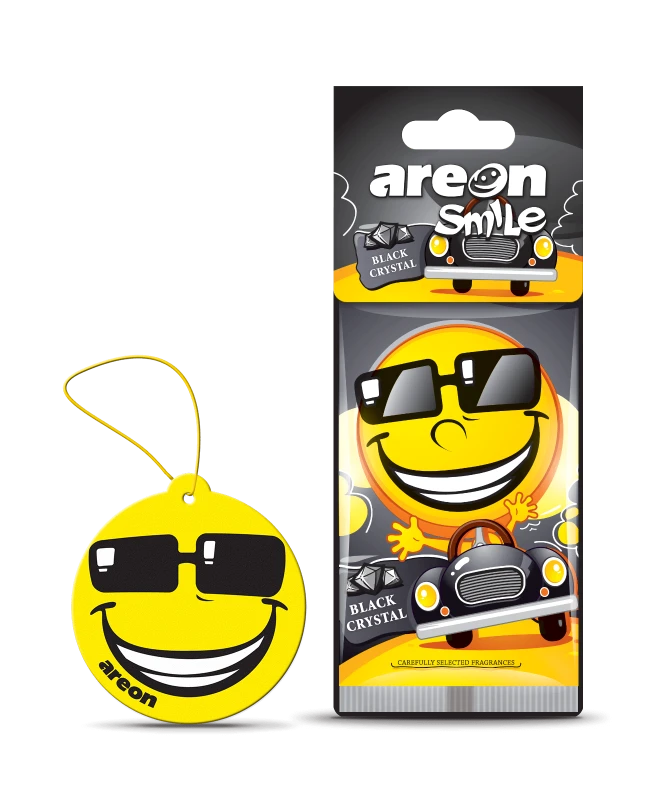 Areon Smile (10 Pack) - Black Crystal